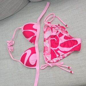 Pink and red venus bikini